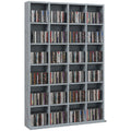 CD Storage Unit with Adjustable Shelves 89 x 130.5 cm - Cement Grey