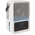 Portable Air Conditioner, 4-in-1 Mini Air Cooler with 3 Wind Speed, 2 Mist Mode, 7 Colour RGB Light, Black and White