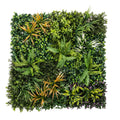 Grass Wall Panels, 100 x 100 cm Artificial Grass Wall Decor with Tie Connectors, Greenery Backdrop Panels, Green
