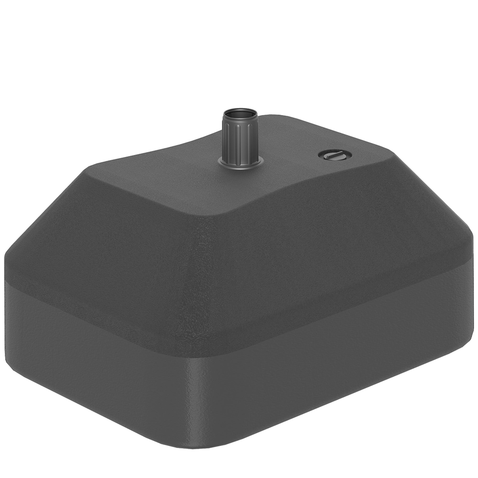 Heavy Duty Fillable Parasol Base Stand for 38mm Poles - Black