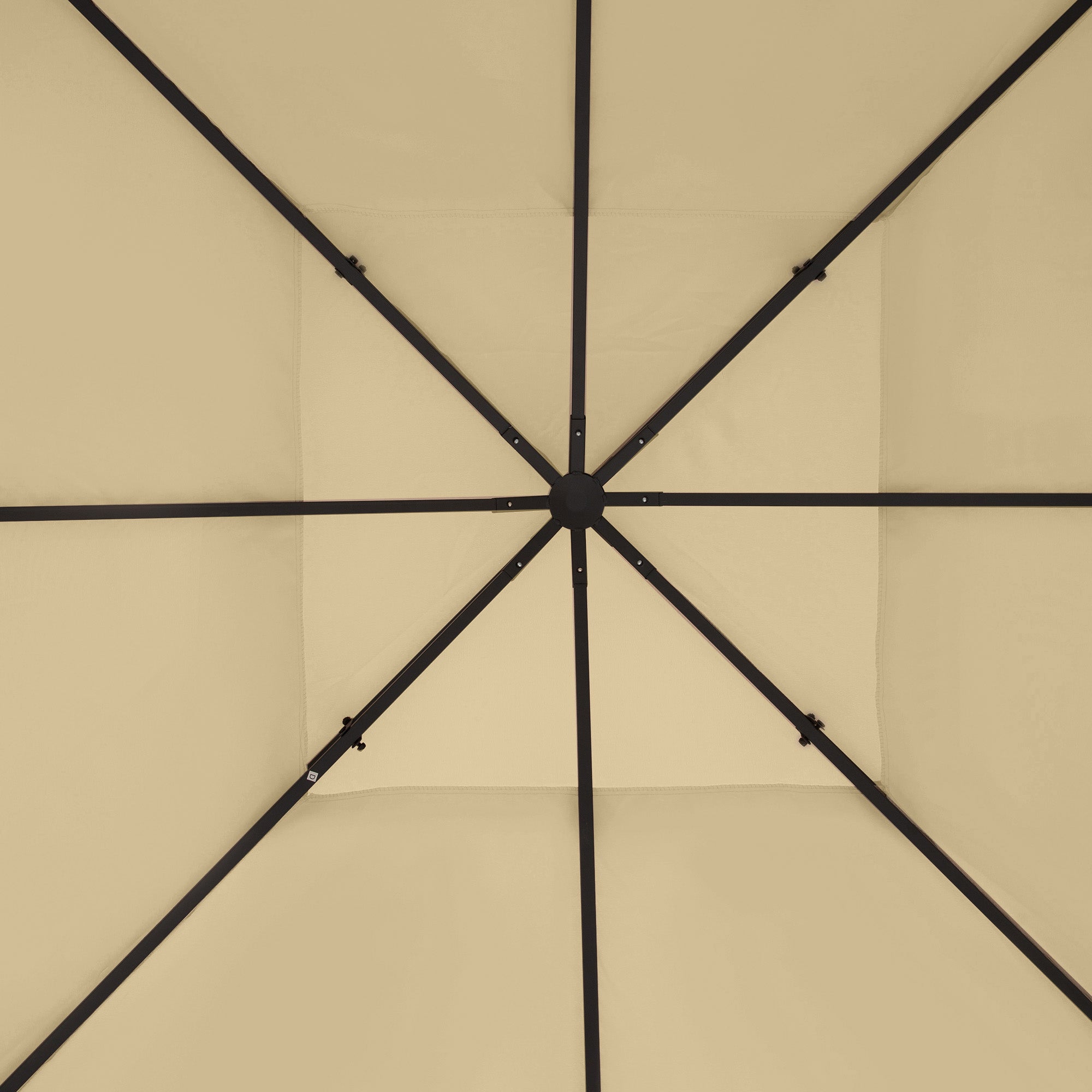 Gazebo Roof Replacement for 3 x 4m Frames with Two-Tier Design - Cream