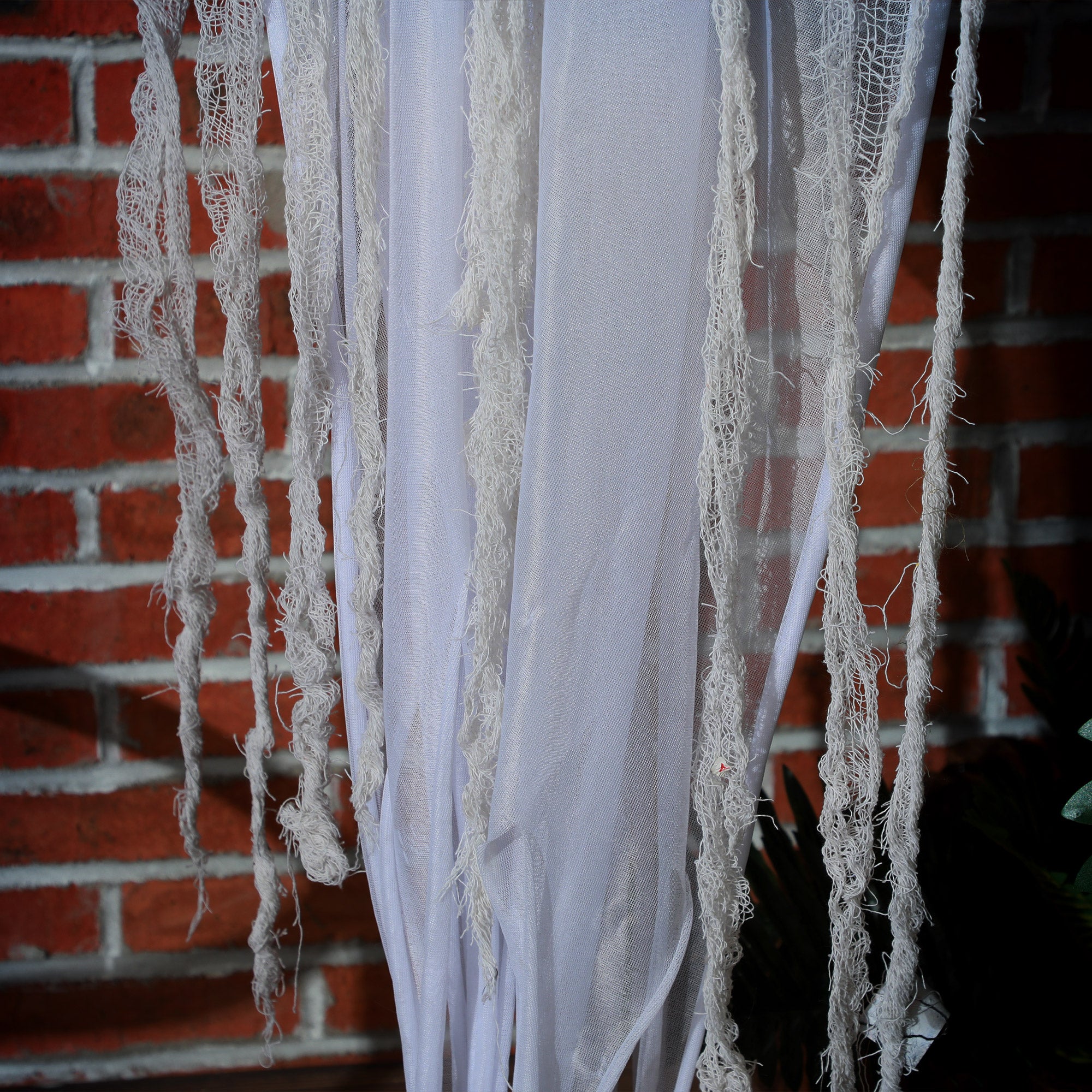 6'6" Hanging Prisoner Ghost Halloween Animatronic, with Glowing Eyes