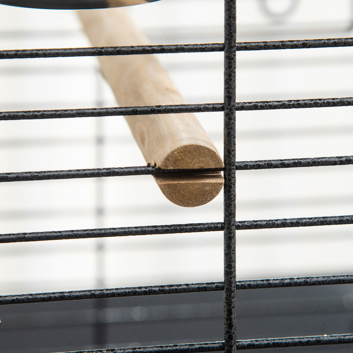 156cm Bird Cage,Large Parrot Cage with Open Play Top, Perch, Seed Guard, Wheels, Storage Shelf, Dark Grey