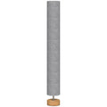 LED Floor Lamp for Living Room, 120cm Modern Standing Lamp with 3000K/4500K/6500K Colour Temperatures, Linen Shade and Wooden Base, Grey
