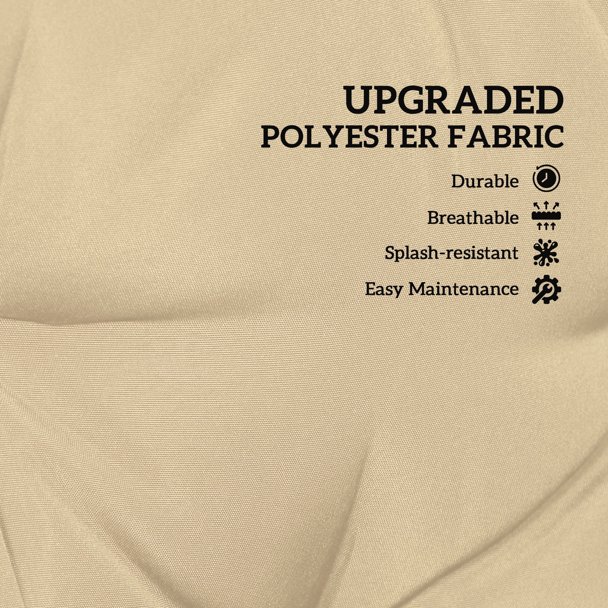 Two-Seater Bench Cushion - Khaki