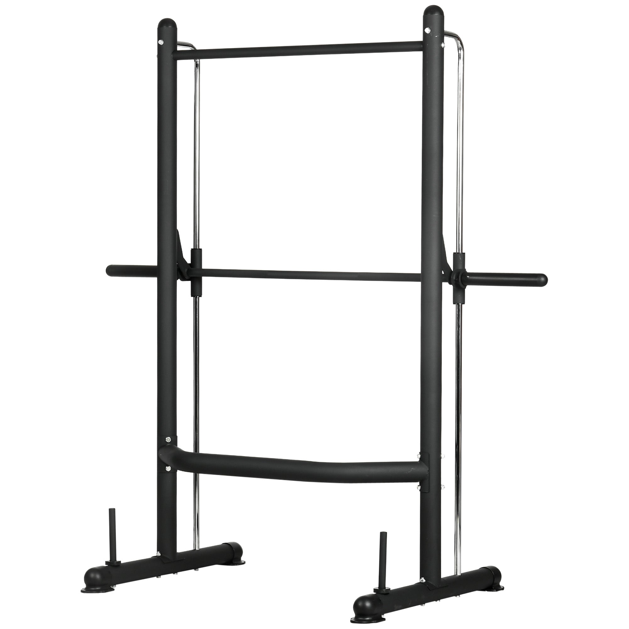 Adjustable Squat Rack, with Pull Up Bar, Barbell Bar for Home Gym