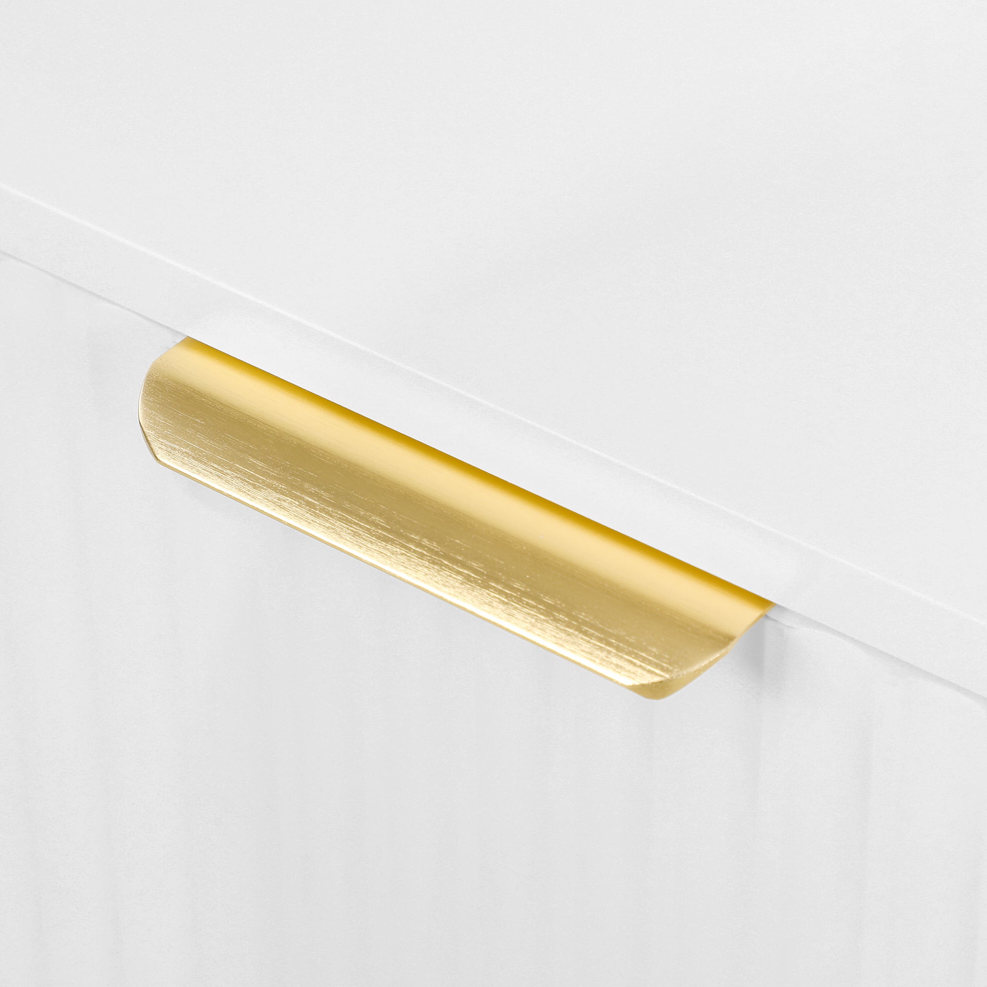 Adjustable Shelf Sideboard with Two Compartments - White