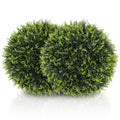 Set of 2 UV-Protected Artificial Plant Topiary Balls 45cm - Green