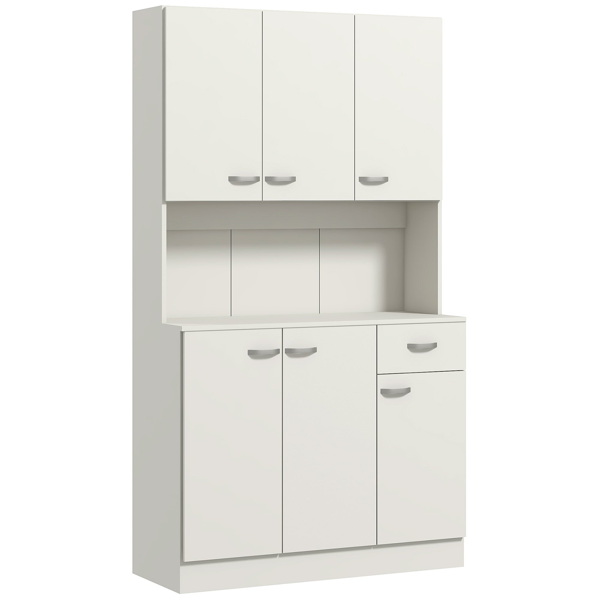 Freestanding Kitchen Pantry Storage Cabinet - White