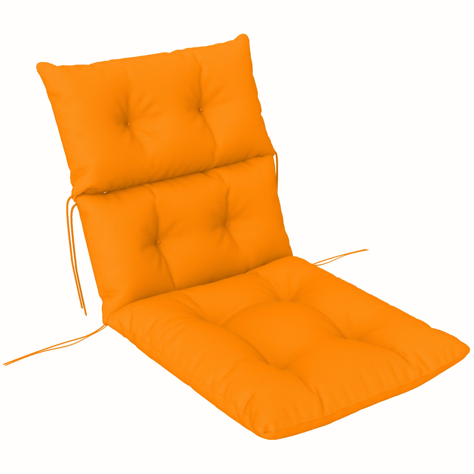 1 Piece Rocking Chair Padded Seat Cushion - Orange Breathable Fabric