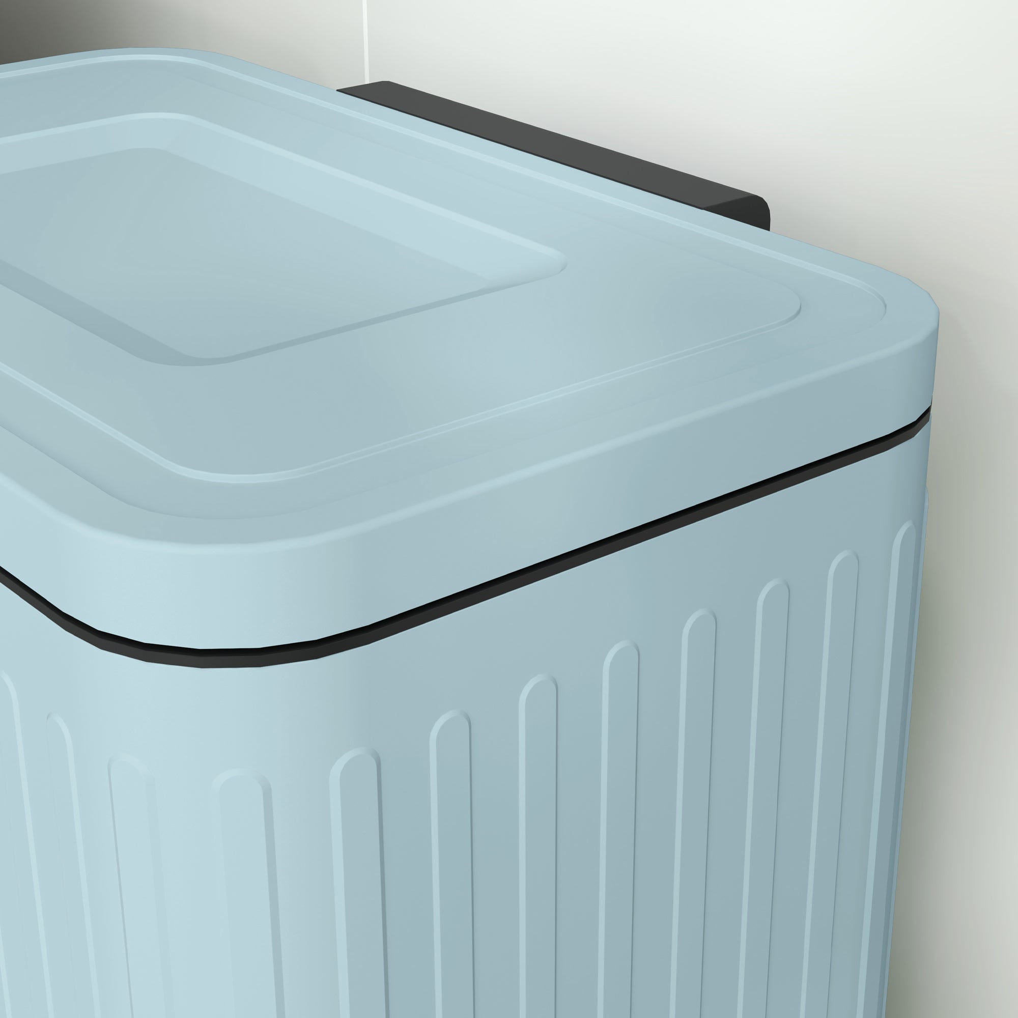 Dual Kitchen Bin, 2 x 20L Double Bin for Recycling and Waste, Fingerprint-proof Pedal Bin with Soft-Close Lid, Removable Inner Buckets, Light Green