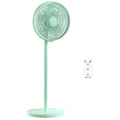 40 cm Standing Fan, Cooling Floor Fan with 80° Oscillating, Adjustable Tilt and Height, 4 Speed, Remote Control, Green