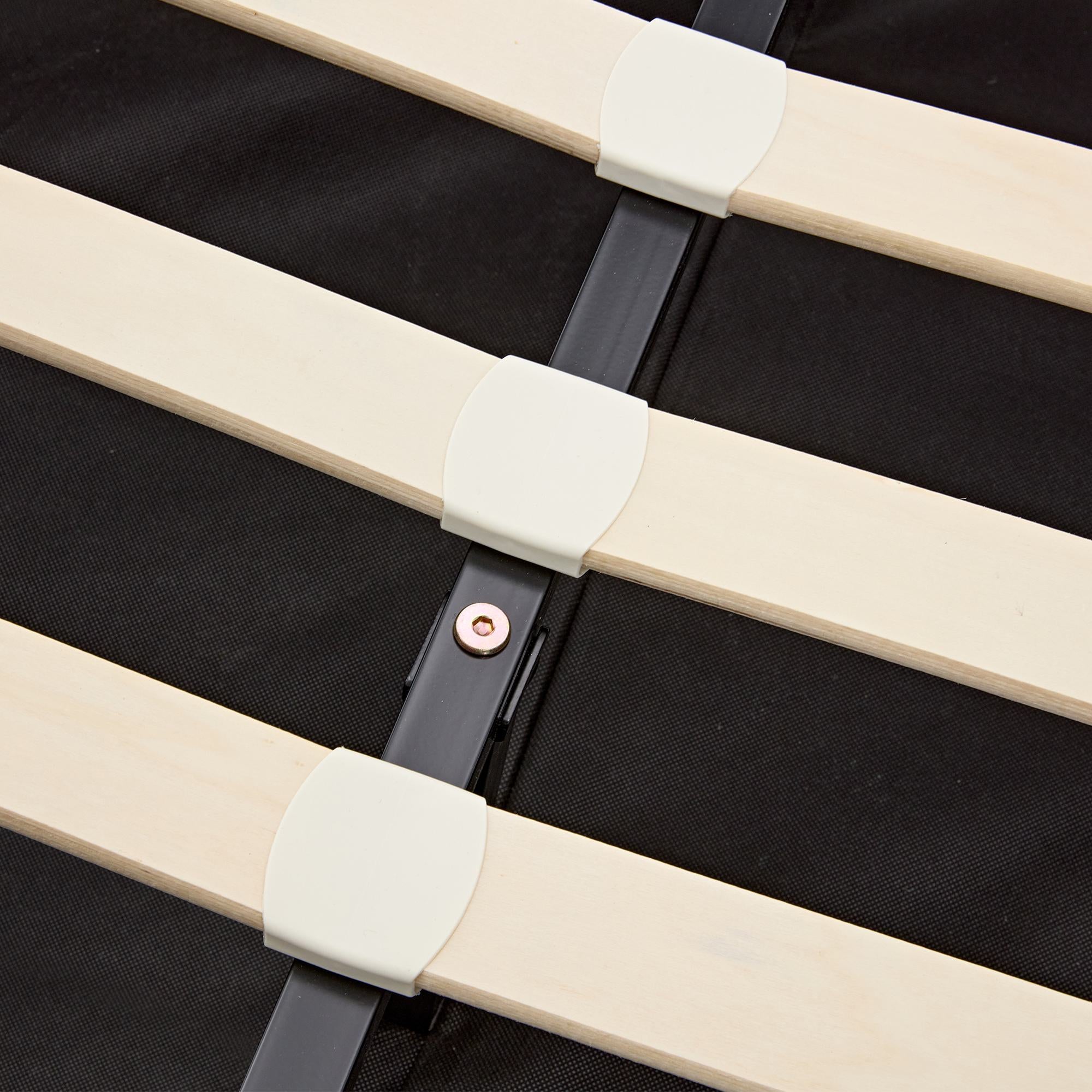 Upholstered Double Bed with USB Charging & LED Lighting - Gray