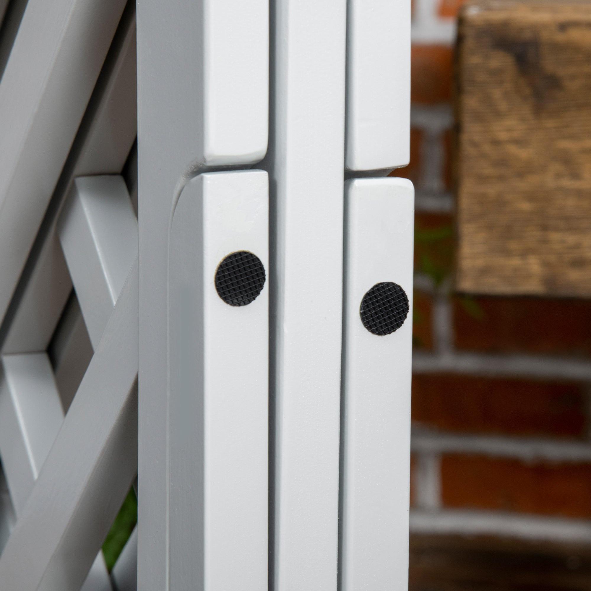 Foldable Wooden Pet Gate, with Three Panels - Grey