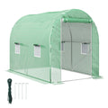 Walk-In Tunnel Greenhouse 300x195cm with Steel Frame - Green