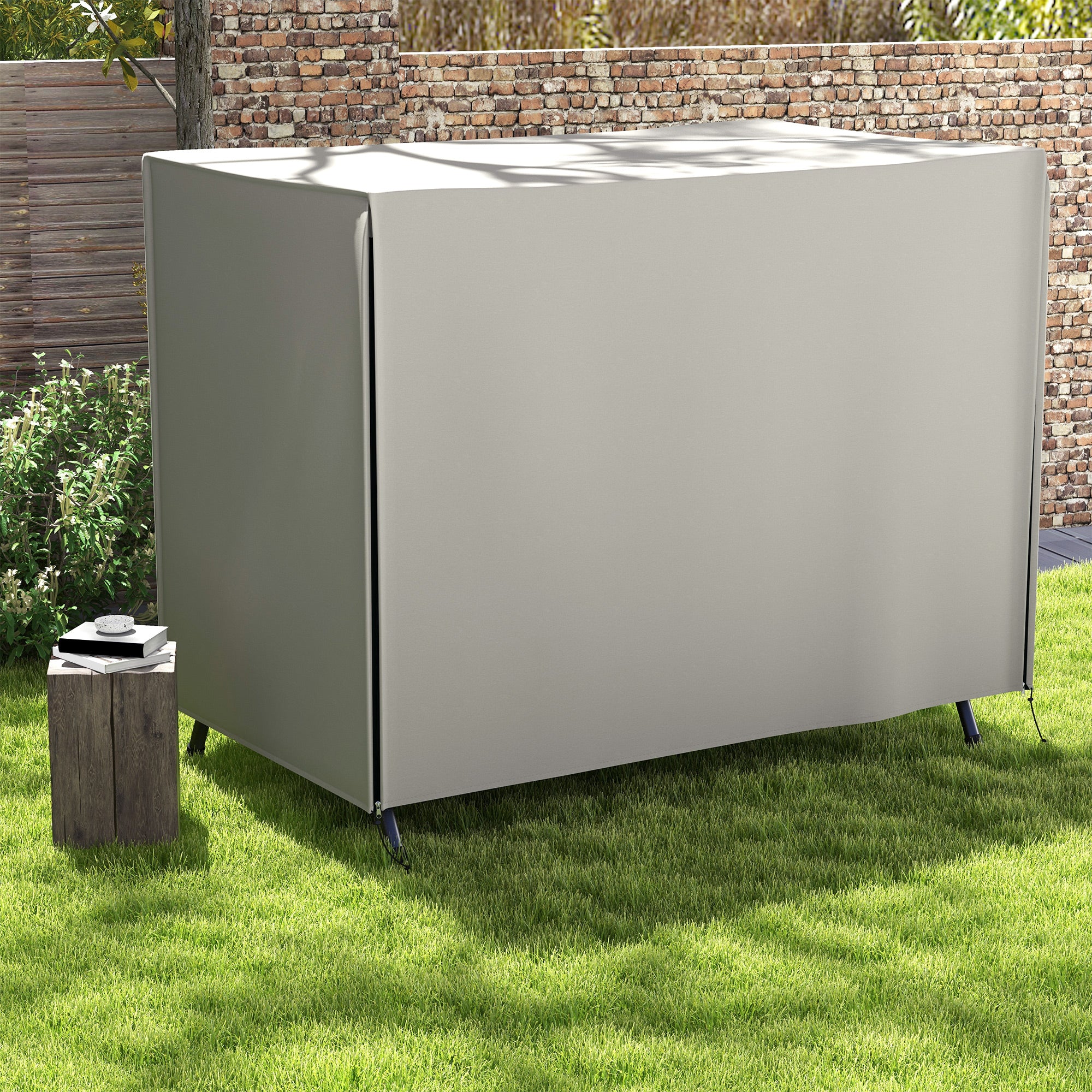 Three-Seater Swing Chair Protective Cover Oxford Cloth Grey