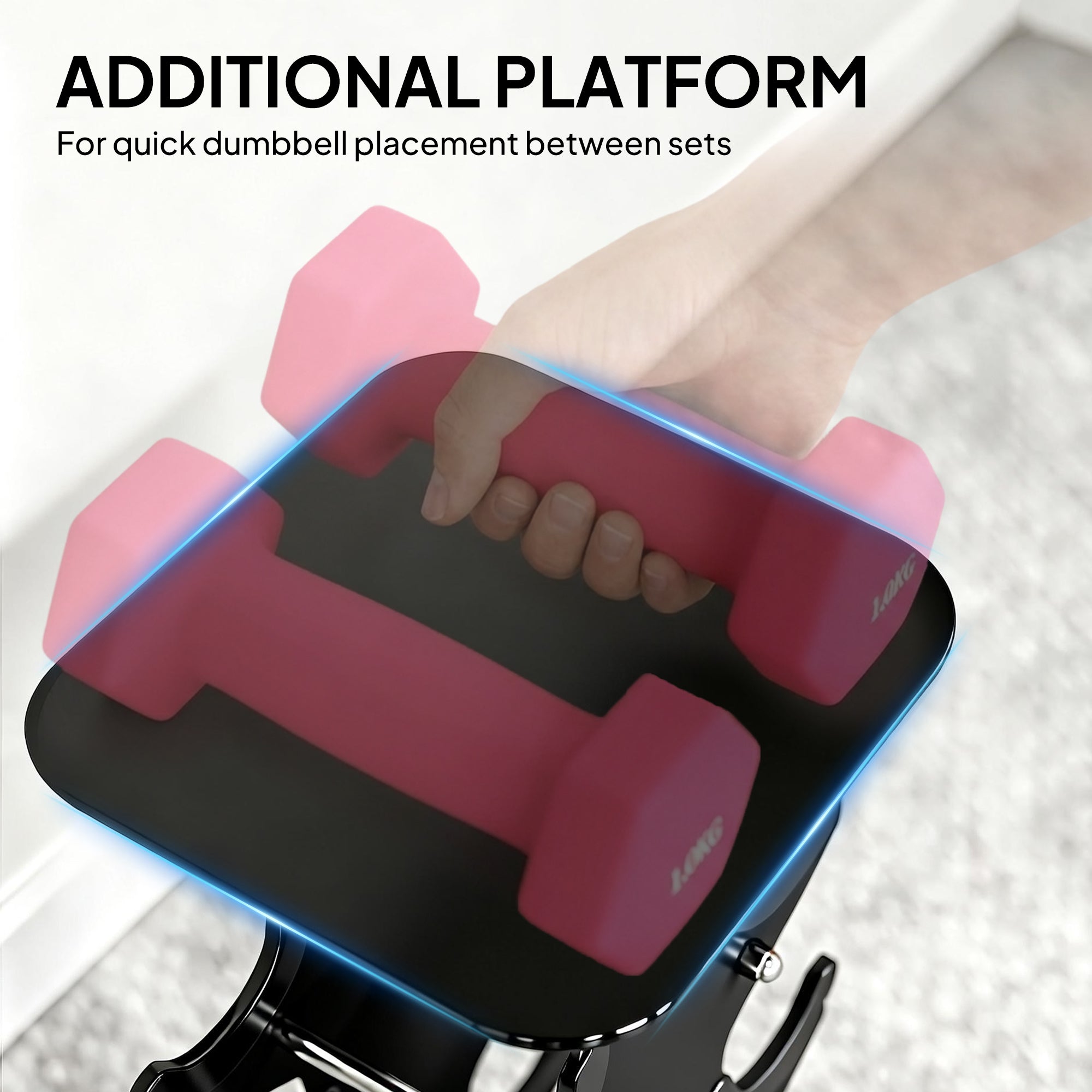 Hex Dumbbells Set with Dumbbell Rack, Hand Weights for Home Gym Strength Training, 2 x 1kg, 2 x 2kg, 2 x 3kg, 2 x 4kg