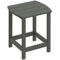 Outdoor Side Table, Garden Coffee Table, All-Weather Adirondack Side Table for Garden, Beach, Indoor Outdoor, Grey