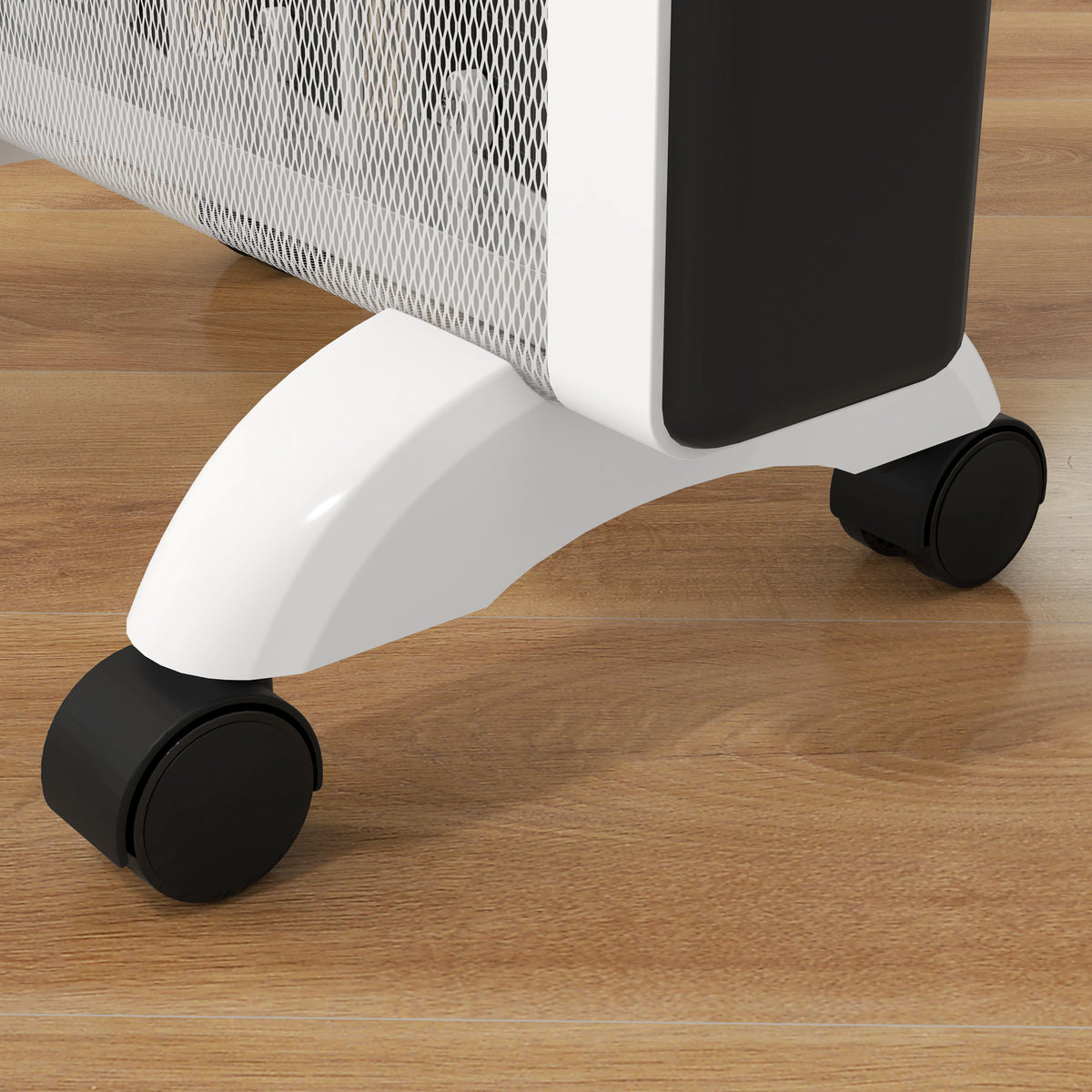 2kW Electric Heater with Adjustable 10-45°C Temperature - White