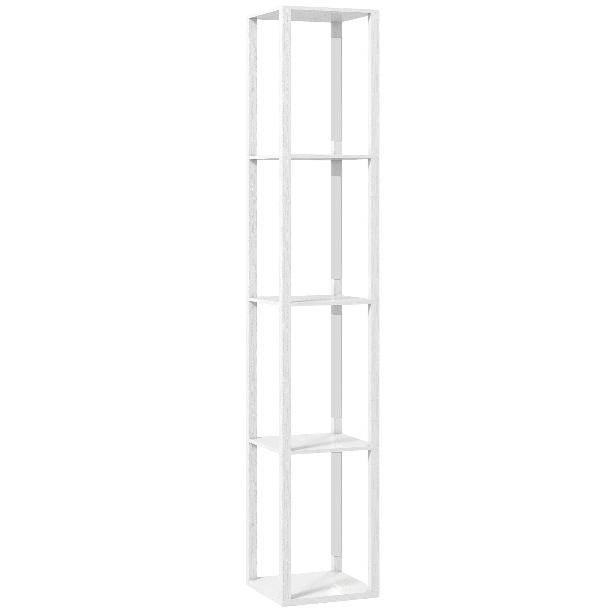 Floor Lamp with Shelves and 3 Brightness Levels - White