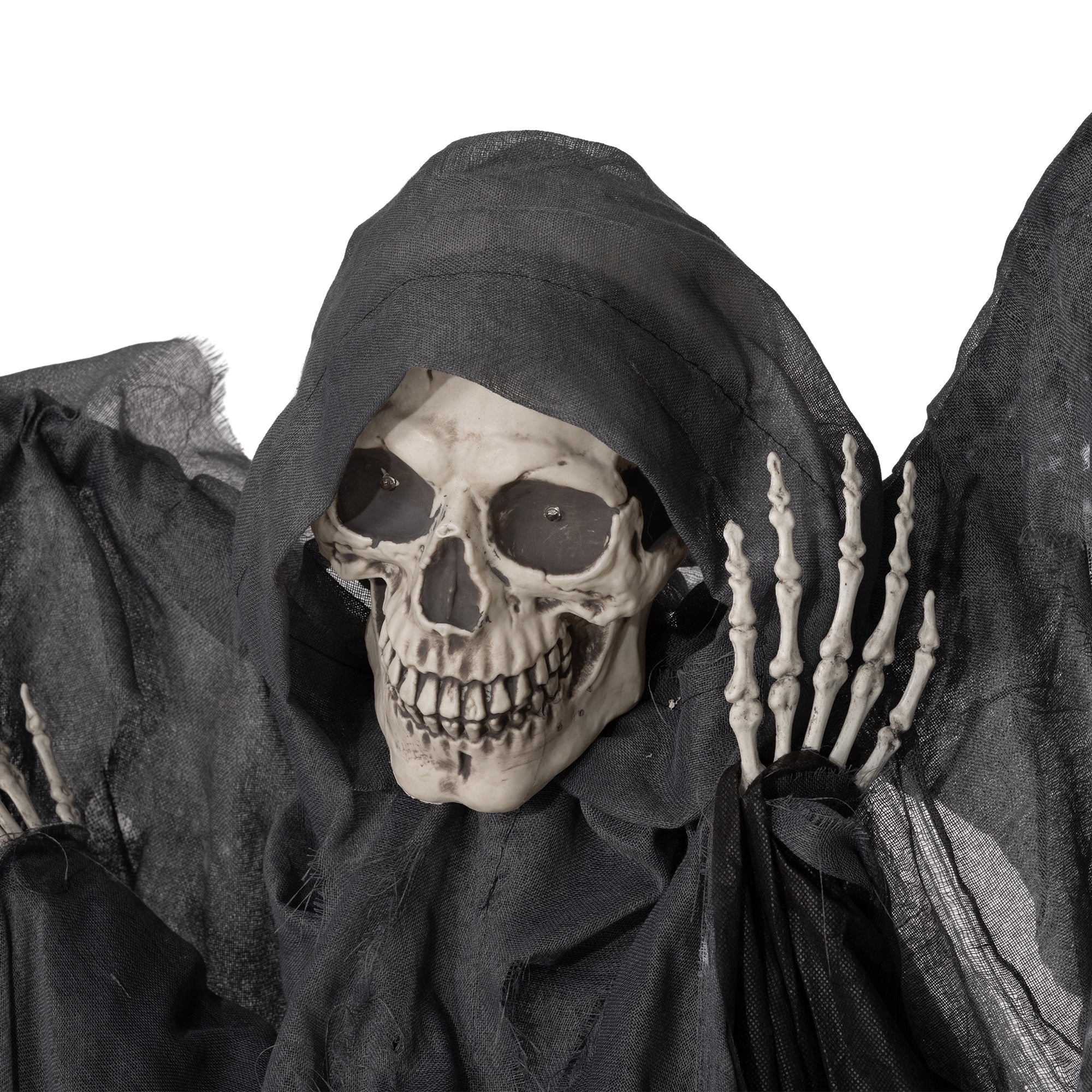 6.3" Grim Reaper Halloween Animatronic, with Glowing Eyes
