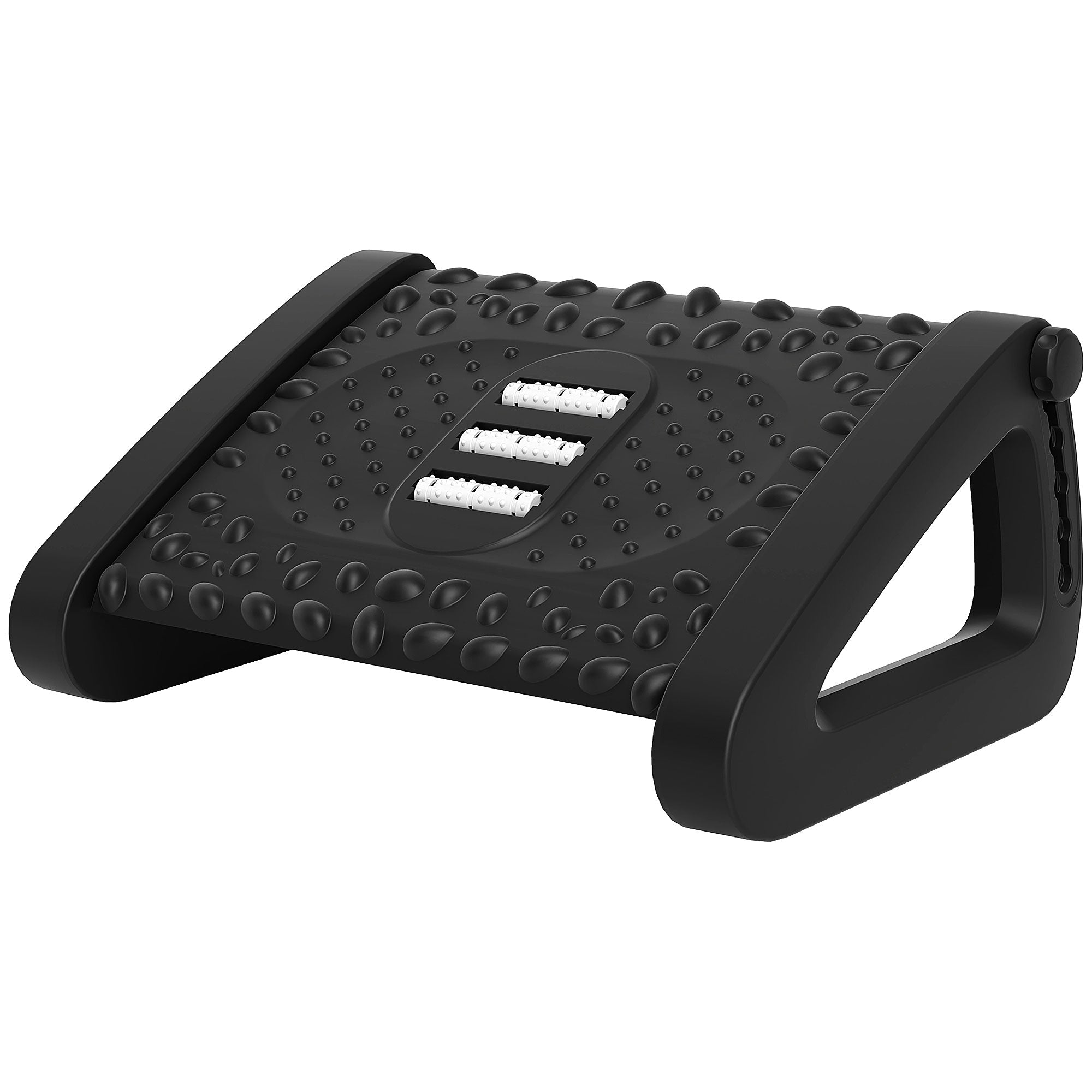 10°-45° Six-Angle Massage Footrest - Black