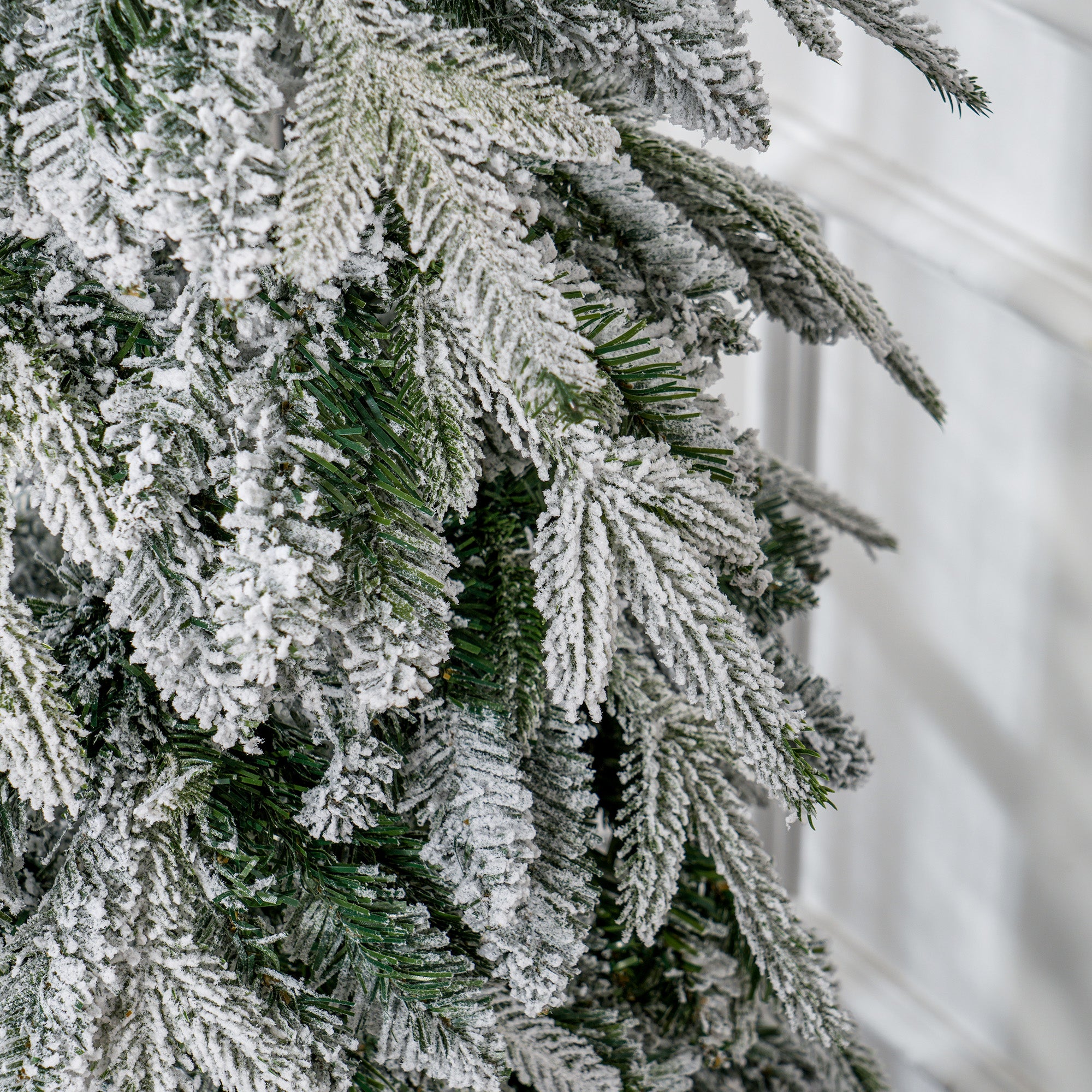 6ft Snow-Covered Unlit Artificial Christmas Tree