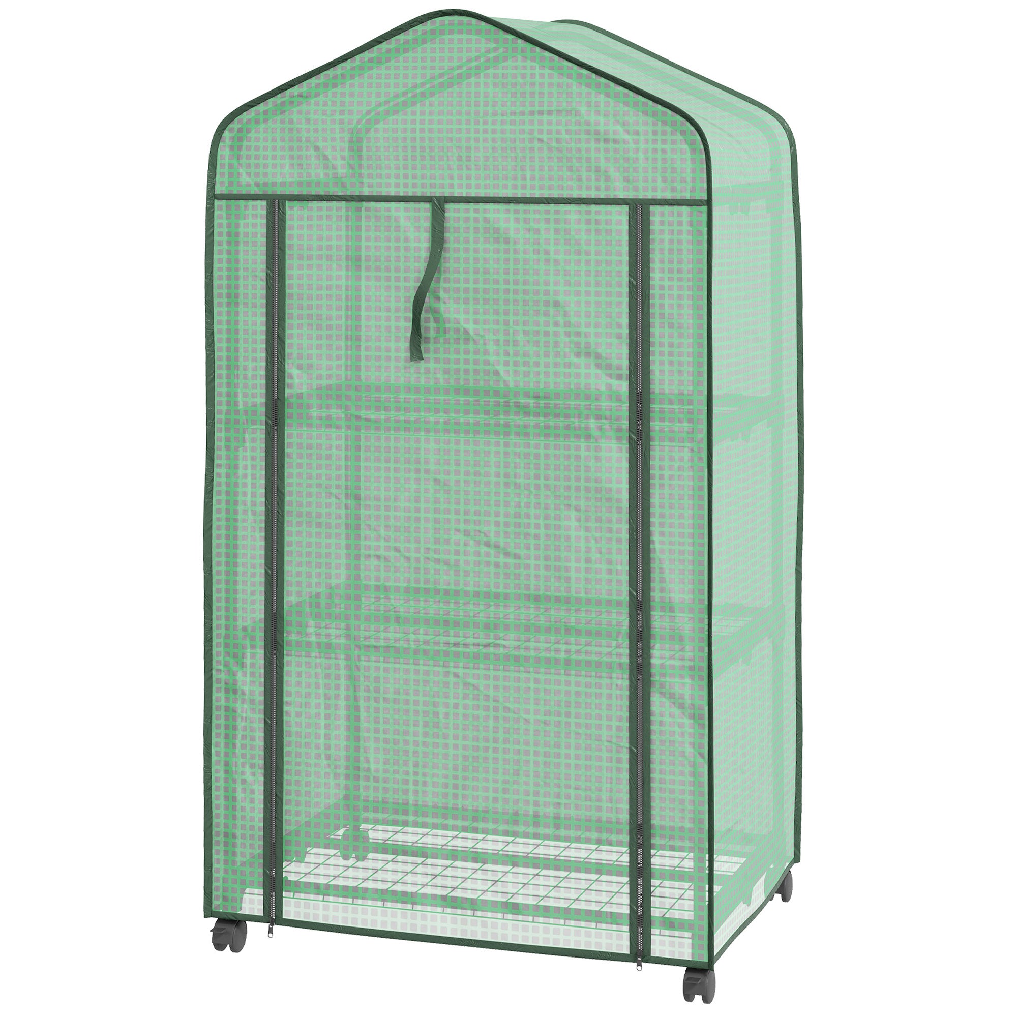 Three-Tier Mini Greenhouse - Green