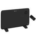 1.2kW Electric Convector Heater with Adjustable Thermostat Freestand/Wall Mount - Black