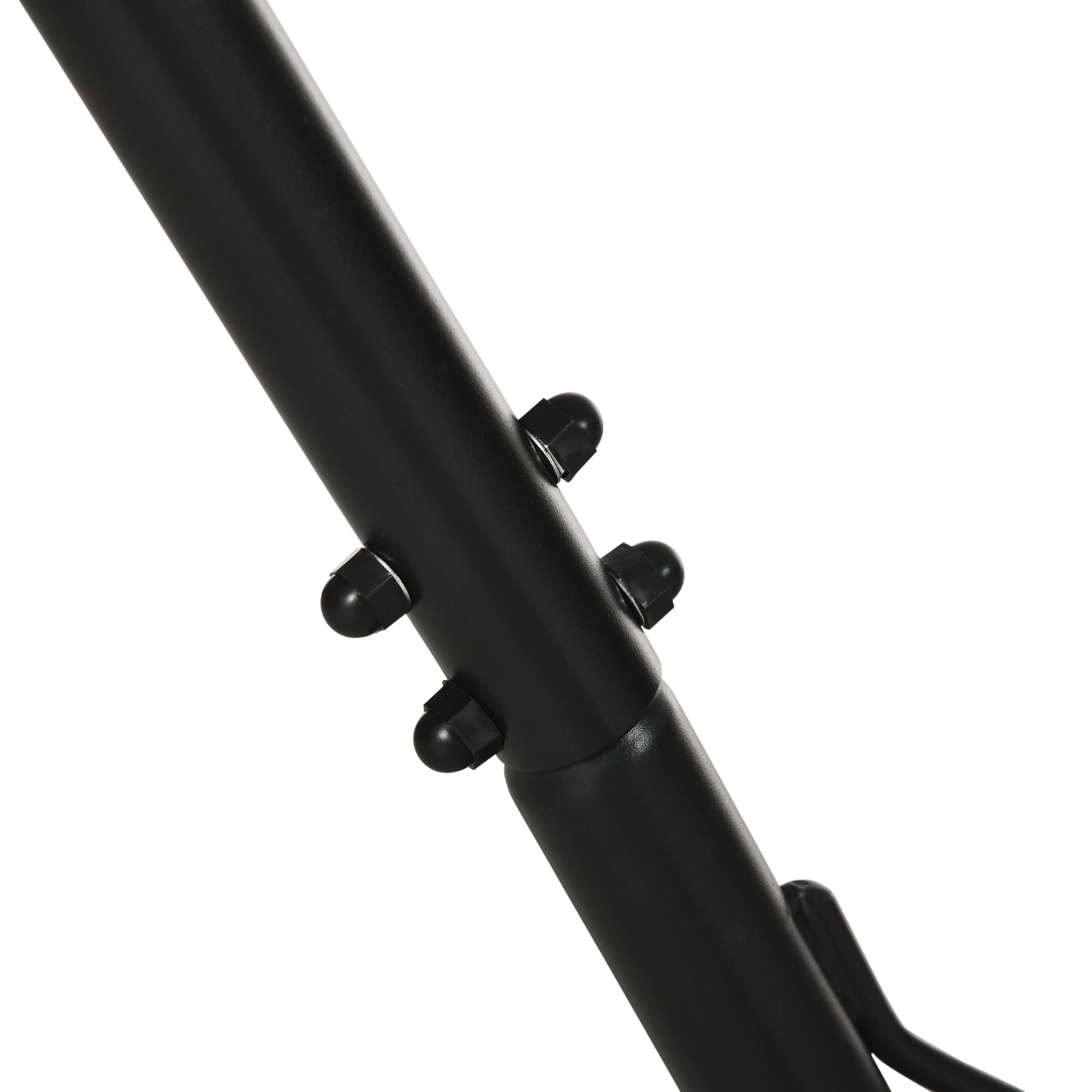 Outdoor Garden Hammock with Stand, Double Cotton Hammock with Adjustable Steel Frame, Swing Hanging Bed with Pillow, for Garden, Patio, Beach, Red Stripes