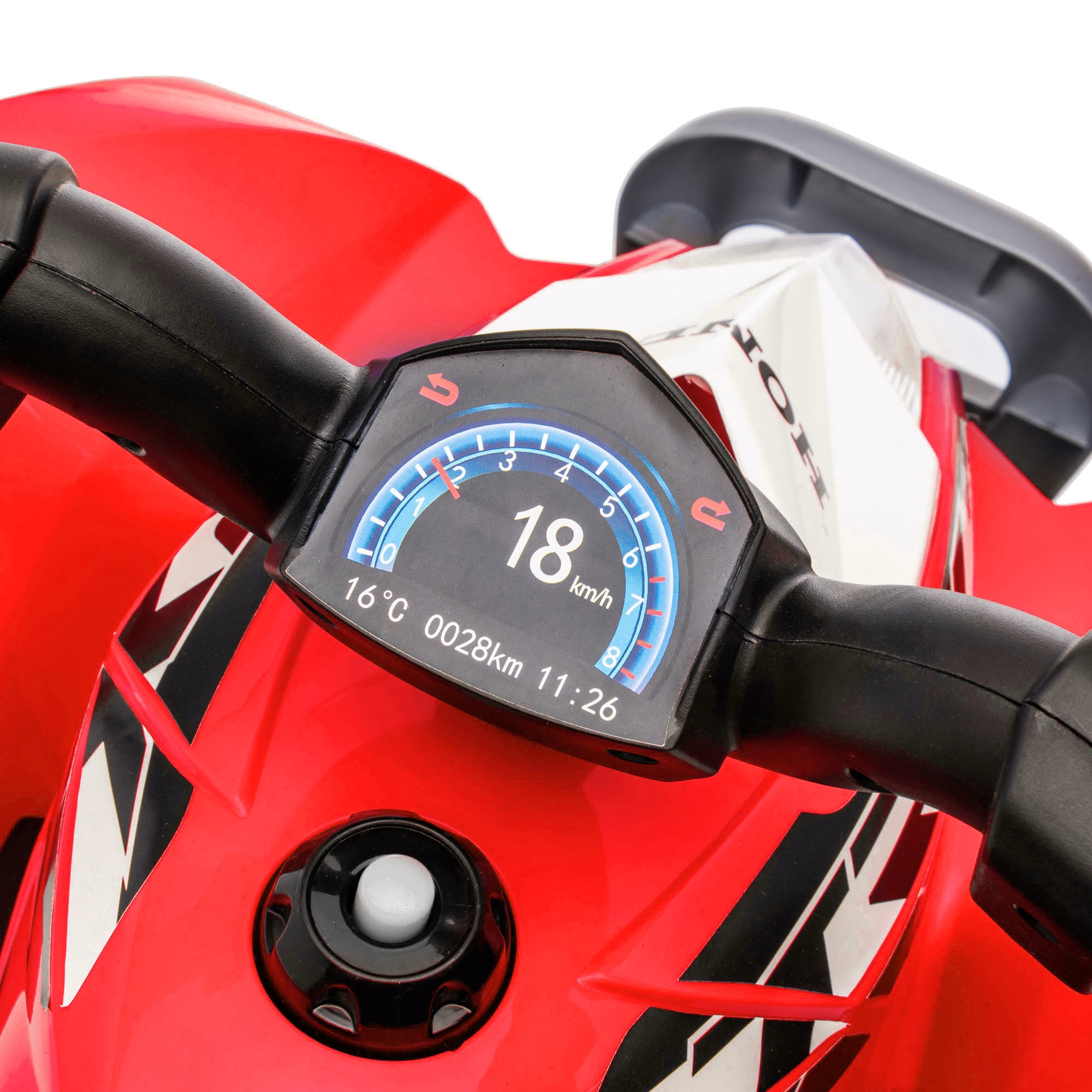 Honda Licensed Kids Electric Quad Bike, 6V ATV Ride On for Ages 1.5-3 Years, Red