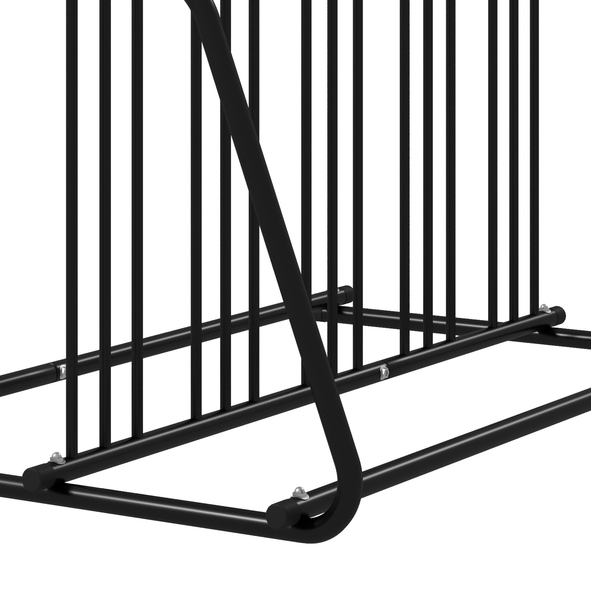 Bike Stand, Double-sided Bike Rack for 6 Bicycles, Bike Floor Stand for Kids/Mountain/Road Bikes, Garage Indoor Outdoor Use