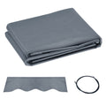 3 x 2.5 m Awning Replacement Canopy Water Resistant UPF 50+ Sun Shade Cover - Grey
