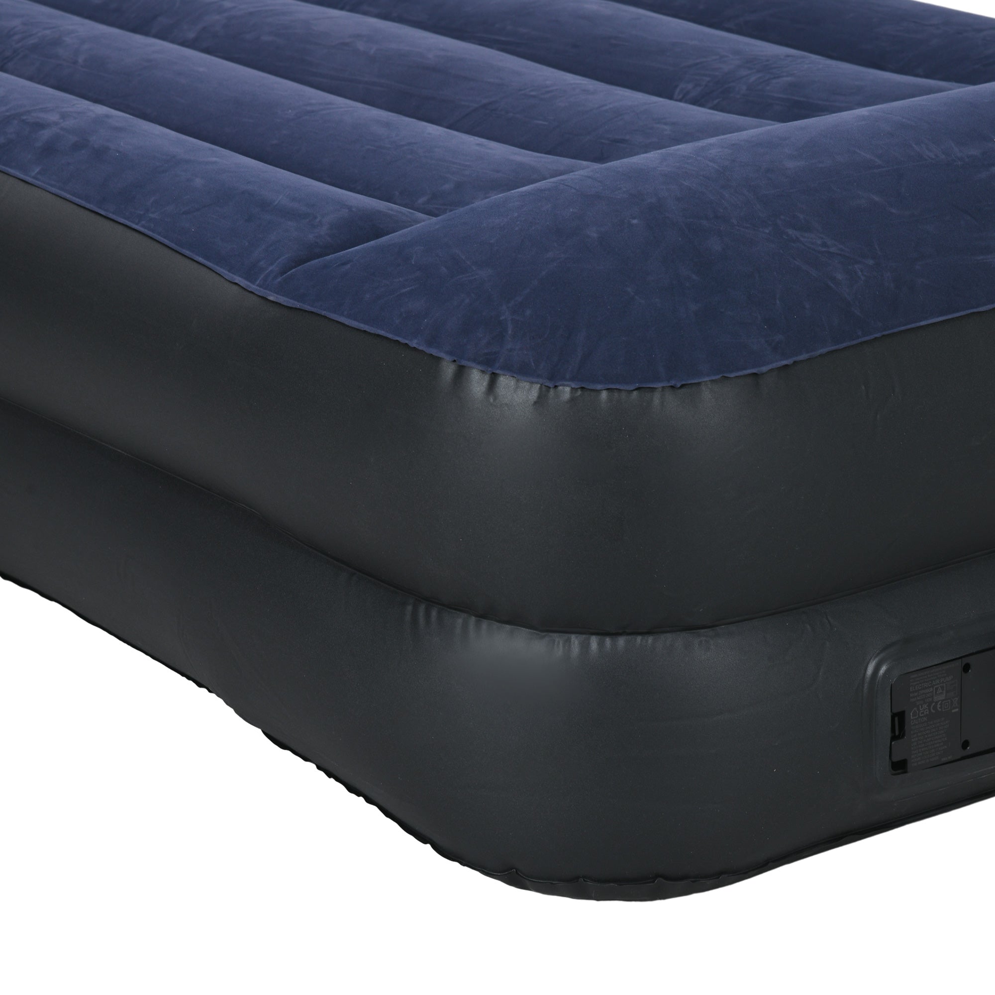 Single Air Bed with Built-in Electric Pump and Carry Bag