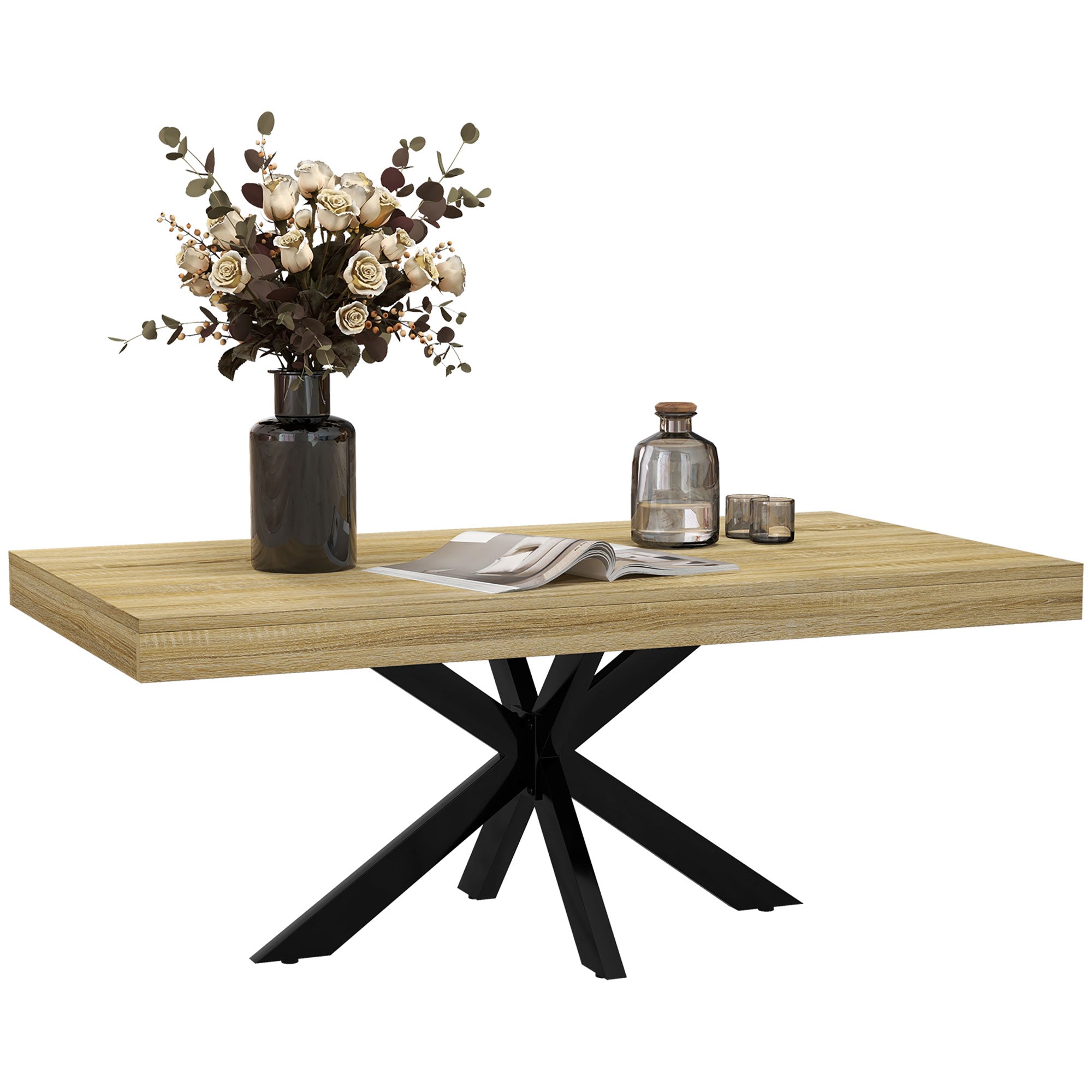 Bold Rustic Block Coffee Table - Wood-Effect