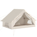 Inflatable Tent Waterproof for Camping Blow Up Tent with Pump Carry Bag for 2-4 Person, Beige