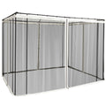 Universal 302x207cm Replacement Mesh Sidewall Netting for Patio Gazebos & Canopy Tents - Beige
