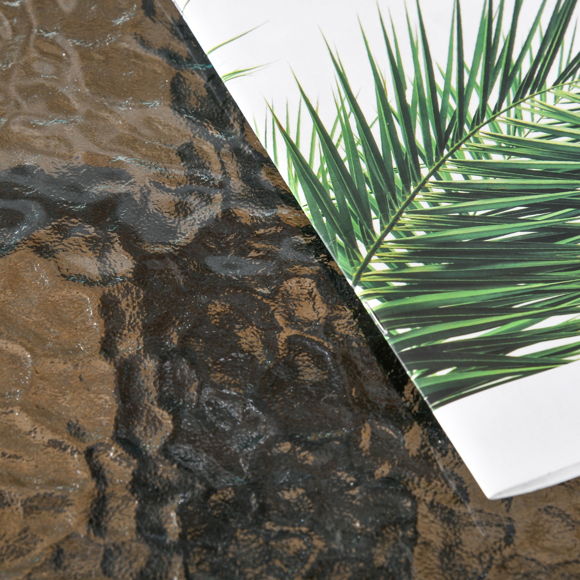 3 Piece Rattan Bistro Set with Tempered Glass Table - Black