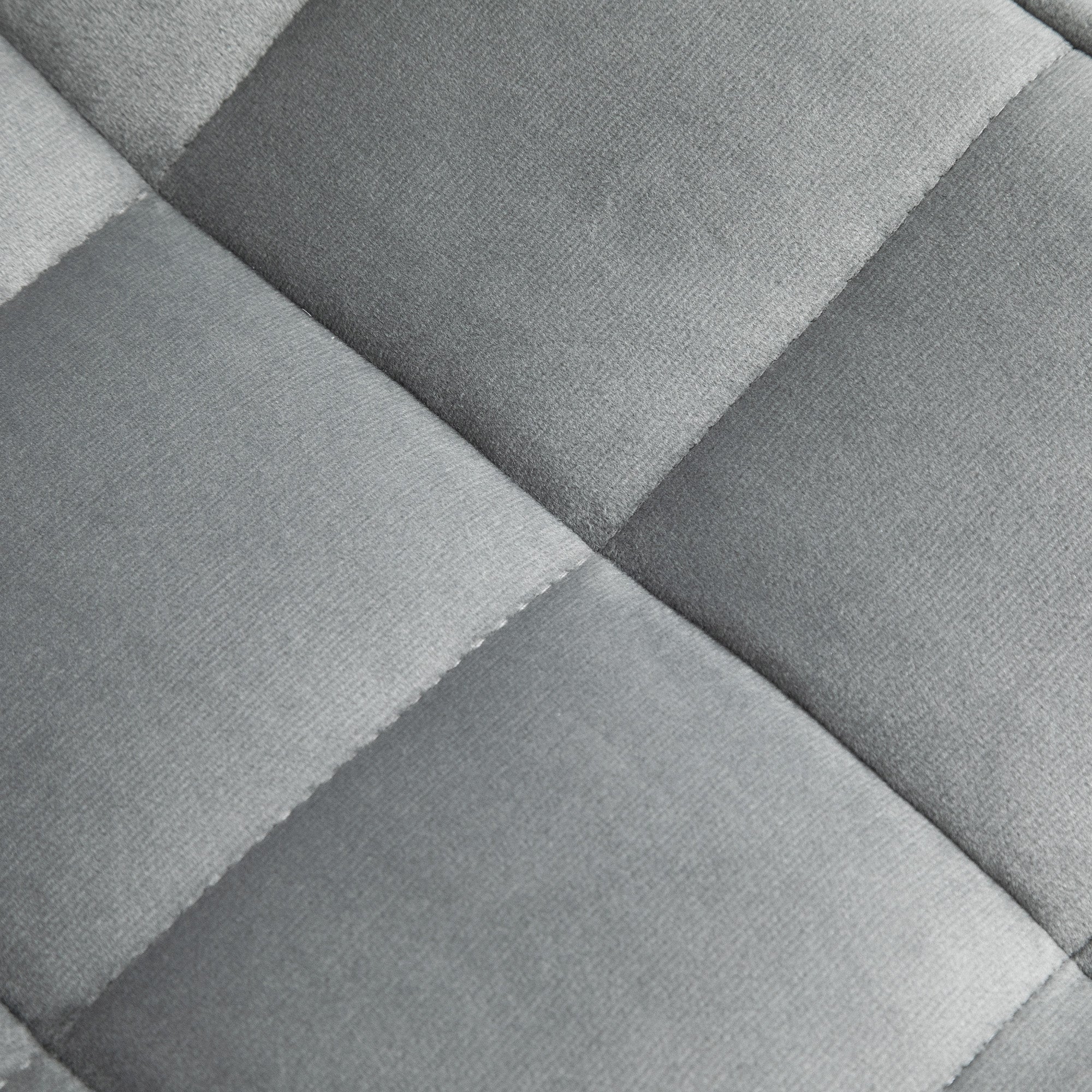 Upholstered Velvet-Touch Fabric Dining Chairs with Metal Legs, Set of 2