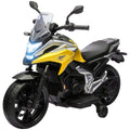 12V Honda Licensed Kids Electric Motorbike with Music, Headlights & Early Education Function for Ages 3-6 - Yellow