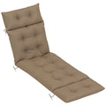 Sun Lounger Cushion with Ties UPF20+ Fabric - Khaki