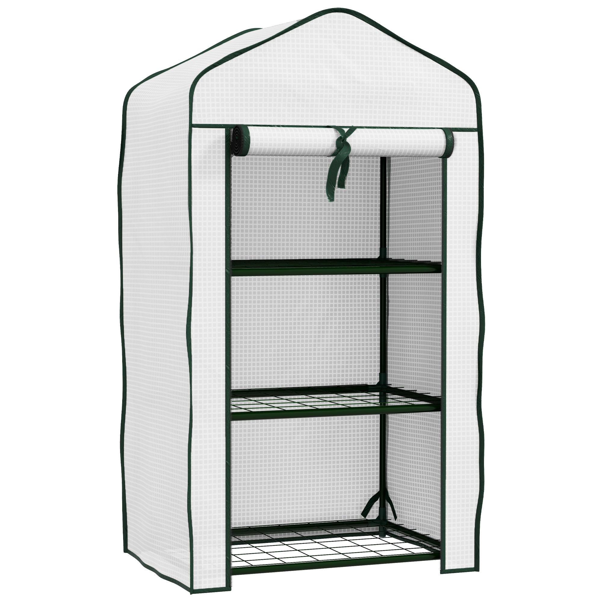Three-Tier Mini Greenhouse - White