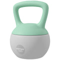 10KG Soft Kettlebell with Non-Slip Handle for Home Gym Strength Training - Grey Green