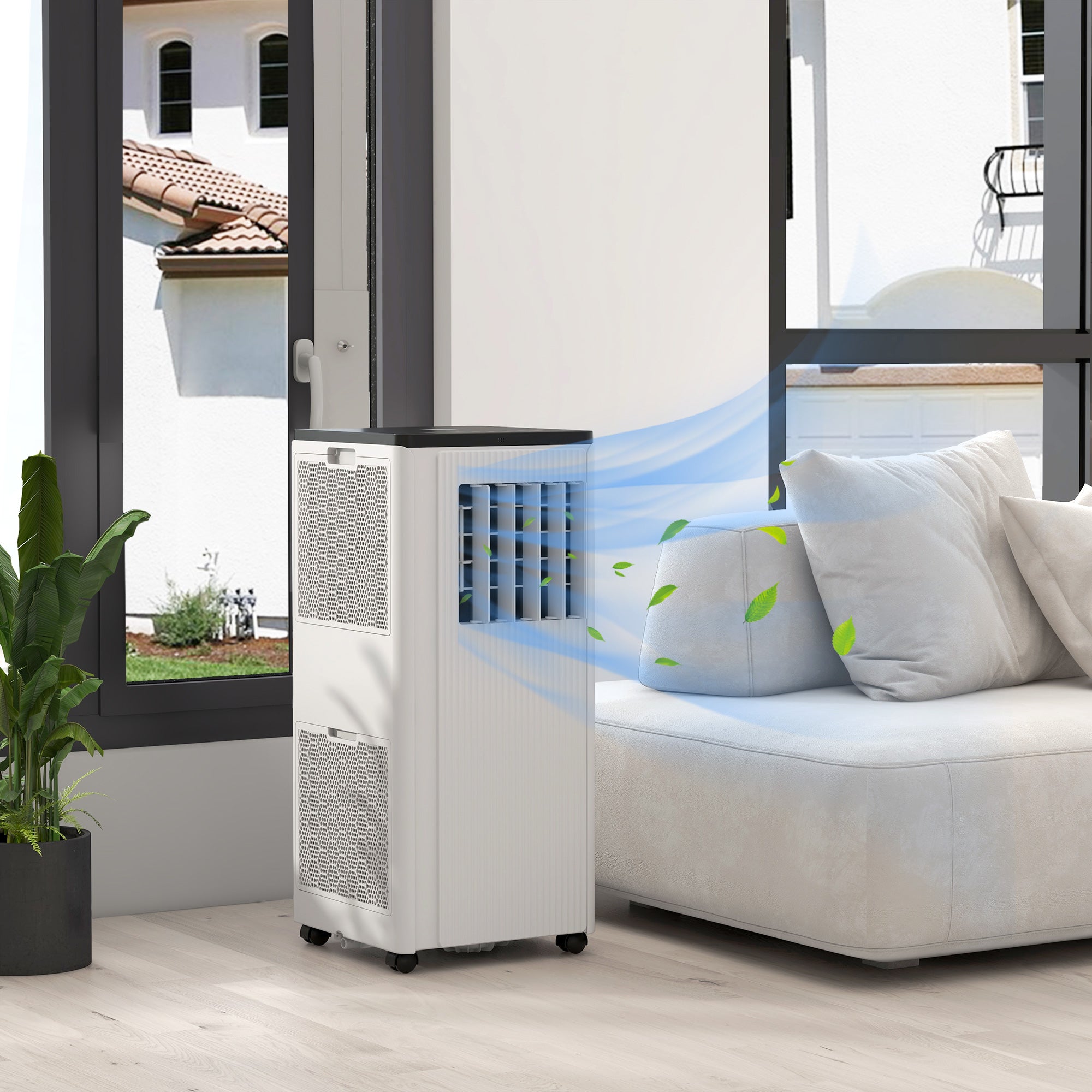 7,000 BTU App-Controlled Mobile Air Conditioner, 15m² Radius - White