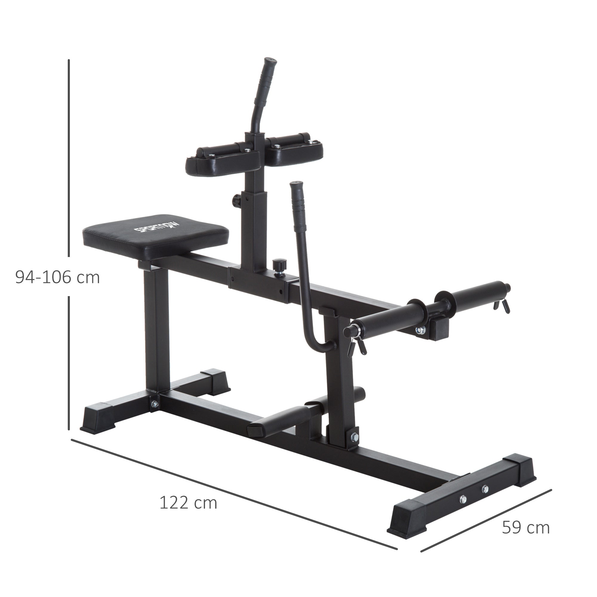 Seated Leg Extension Machine, Adjustable Leg Raise Machine and Curl Machine with Plate Loaded for Hip, Lower Body and Home Gym Workout