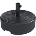 Patio Umbrella Base 22kg Sand Filled Garden Parasol Stand forfor 38mm/48mm Poles, Black