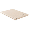 Double Inflatable Mattress with Built-In Pump for Easy Setup - White