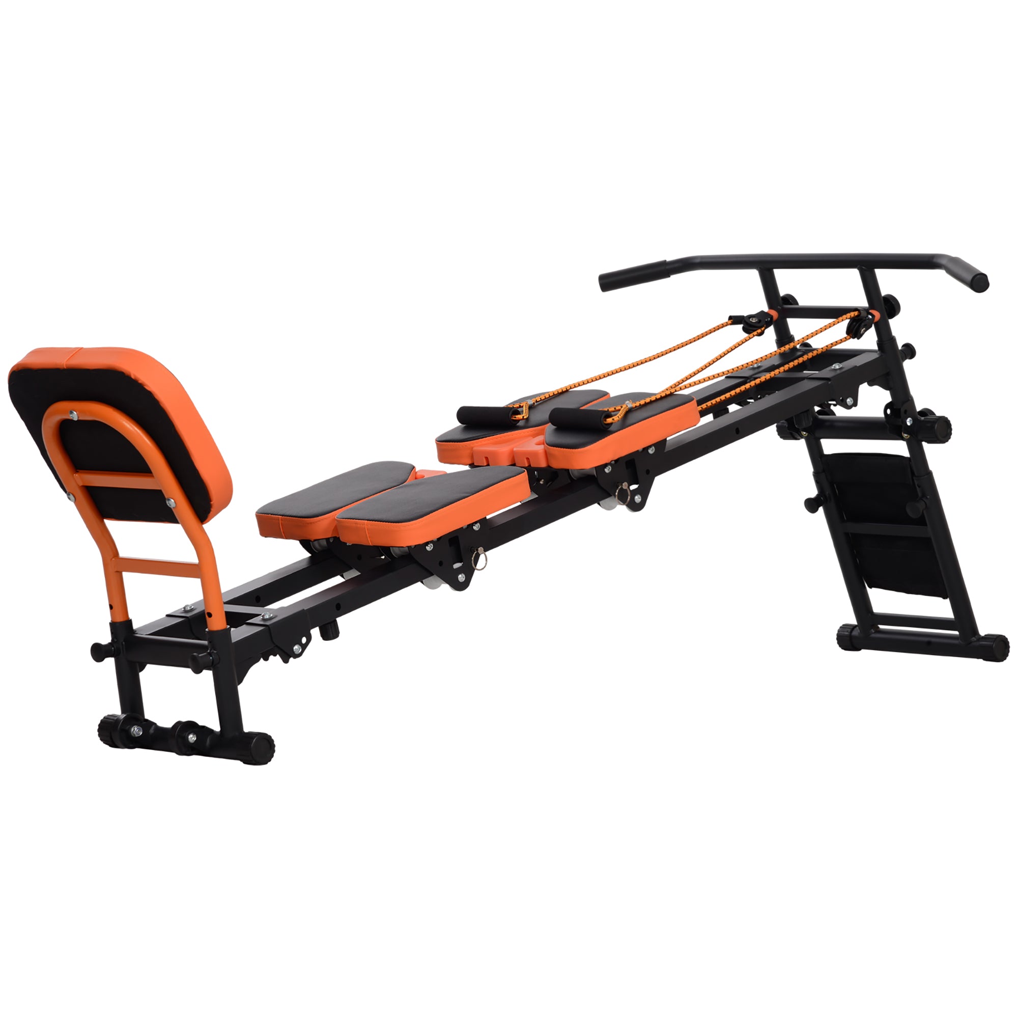 Flat or Incline Home Gym Equipment, Reformer Pilates Machine, Abs Machine, Power, with Adjustable Push Up Bar