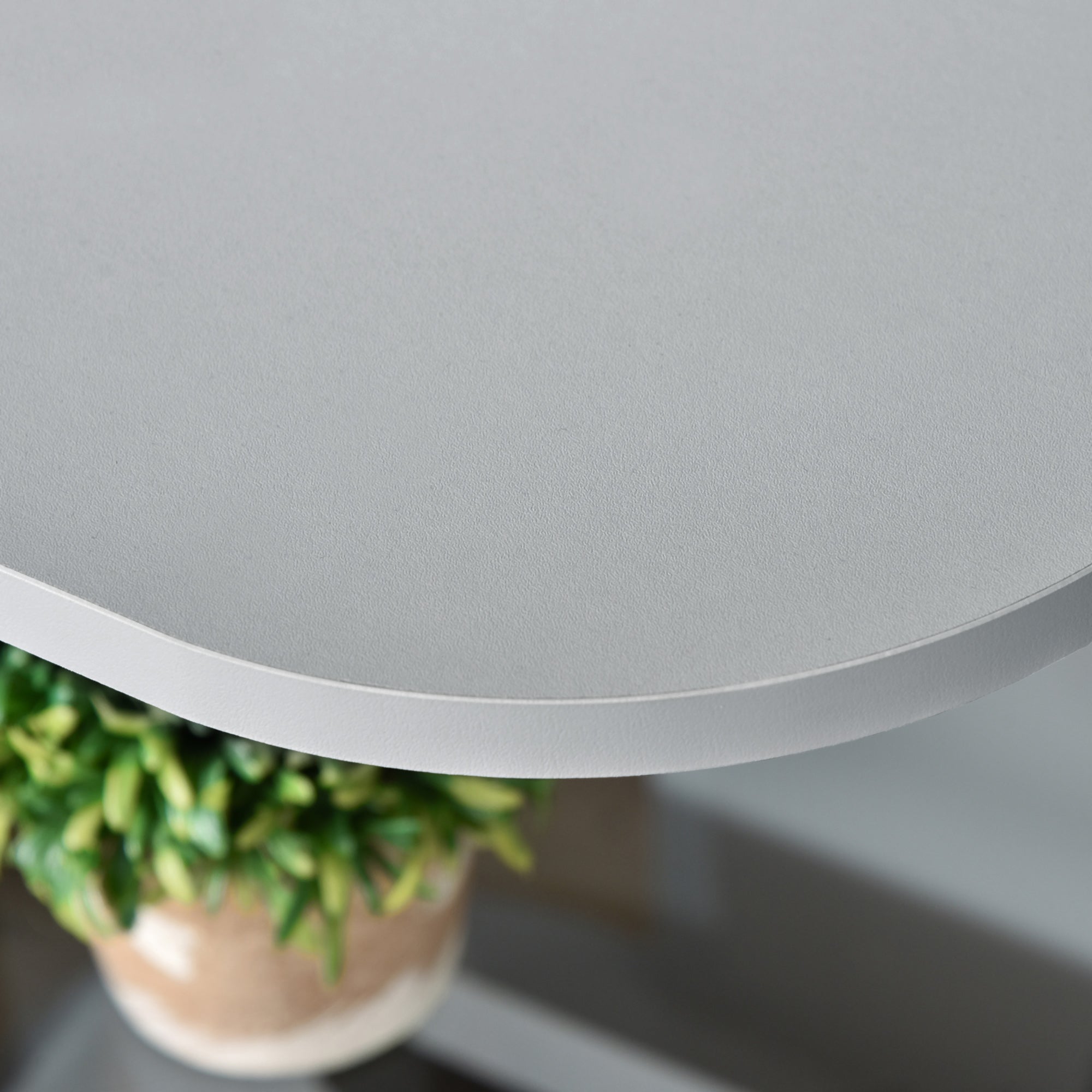 Modern Side Table Set of 2, Three Layer Bedside Table Nightstand with 2 Storage Shelves, for Living room, Bedroom, Grey