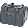 Soft Sided Cat Carrier Bag, Portable Foldable Pet Carrier with Shoulder Strap & Removable Mat for Small Pet Up to 10kg